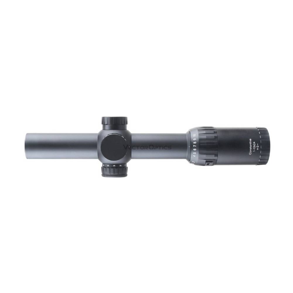 Прицел Vector Optics Constantine 1-10x24, ( Сетка Fiber Center Dot / с подсветкой )
