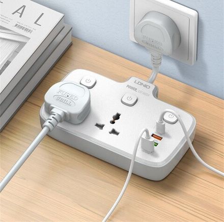 Разветвитель / сетевой фильтр с 3 USB портами и разъемом Type-C с поддержкой быстрой зарядки