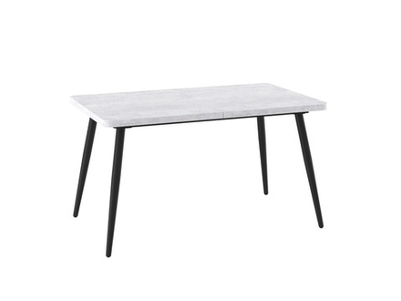 Стол BORG RADIAL-120, раздвижной 120(160)х80, СЕРЫЙ СЛАНЕЦ/ЧЕРНЫЙ, (1 упак.)