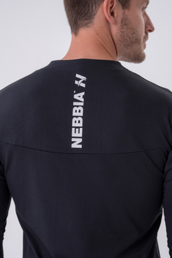 Мужской лонгслив Nebbia Functional Long-sleeve T-shirt “Layer Up” 329 Black