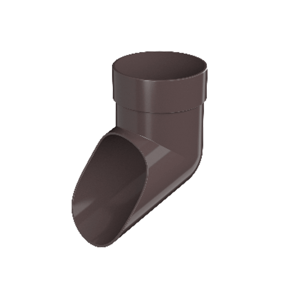 ТН ОПТИМА слив трубы, темно-коричневый