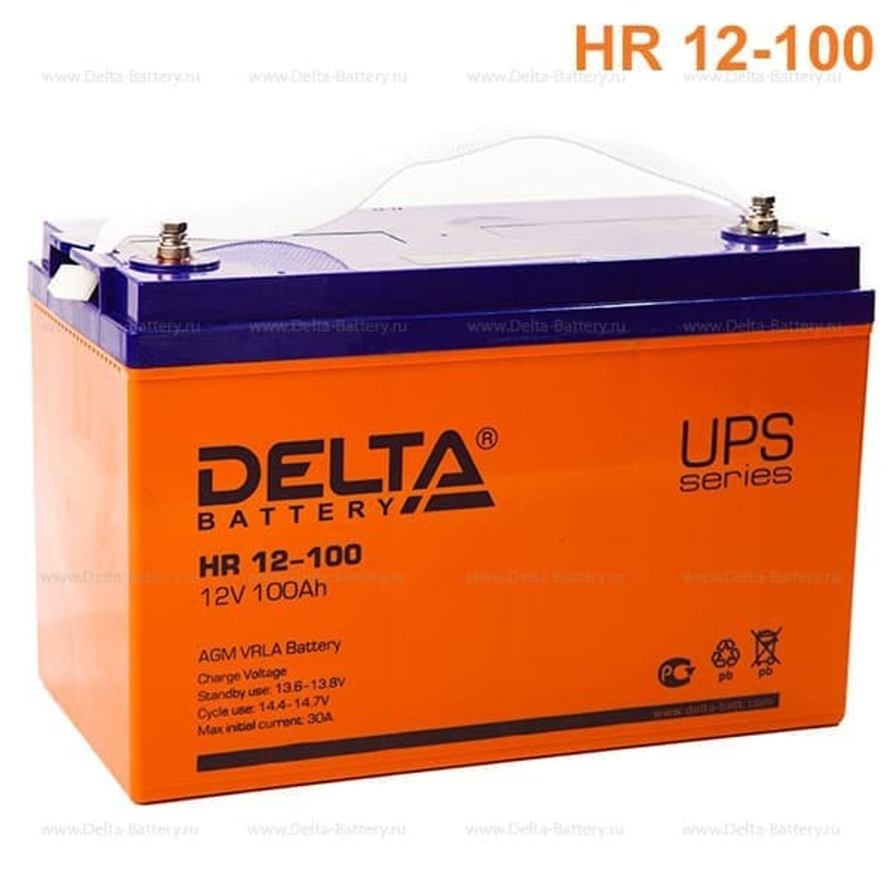Аккумуляторная батарея Delta HR 12-100 (12V / 100Ah)