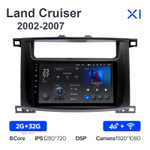 Teyes X1 9"для Toyota Land Cruiser 2002-2007