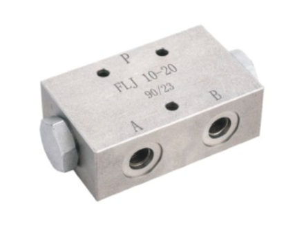FLJ40-60 - Делитель потока дроссельный, G1/2-G3/8-G3/8, 40 - 60 л/мин, 350 бар