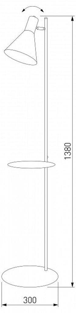 Торшер с полкой TK Lighting Jump 5864 Jump