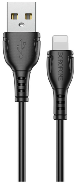 Кабель iPhone Lightning BOROFONE BX51 1м, 2.4A.   черный