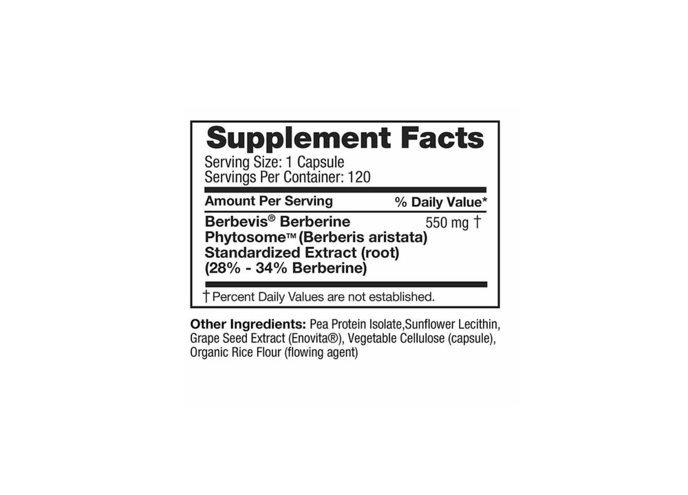 Feel Good Superfoods Фитосомы берберина с высокой усваиваемостью, 120 веганских капсул