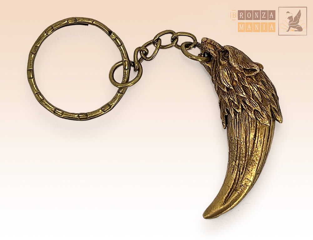 брелок Клык волка малый