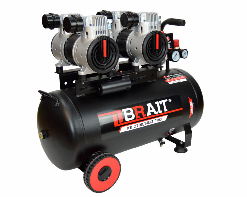 Компрессор воздушный BRAIT KB-2700/50x2 PRO