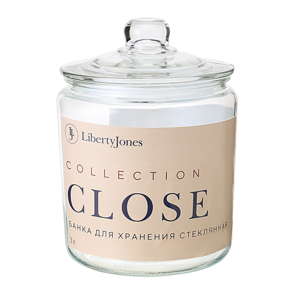 Банка для хранения стеклянная Close 3 л