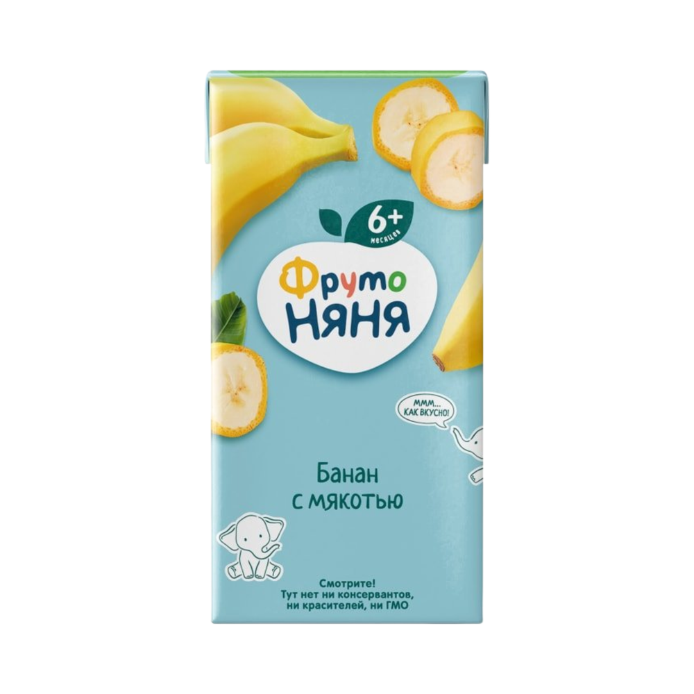 Сок ФРУТО НЯНЯ банан с мякотью 0,2л