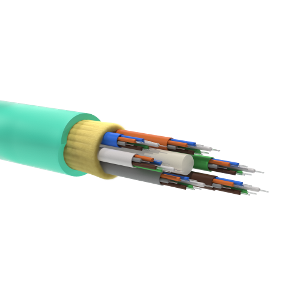 Кабель волоконно-оптический MB ОМ3,50/125 мкм,12 волокон в буферном покрытии, безгелевые микротрубки