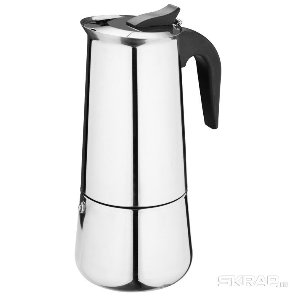 Гейзерная кофеварка "ITALIA" 600мл 12чашек из нерж.стали
