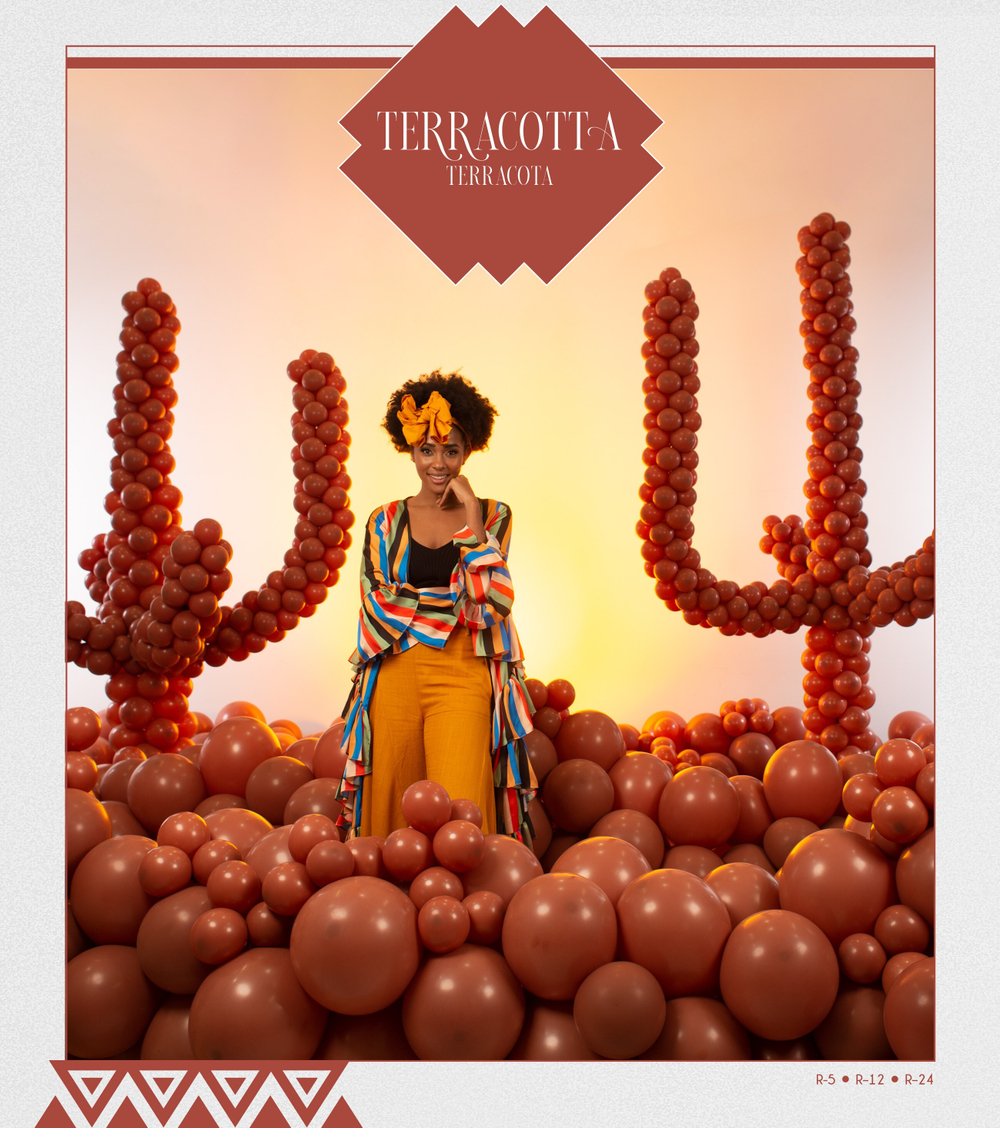 Шар 12" Терракотовый, Пастель / Terracotta 072 Sp