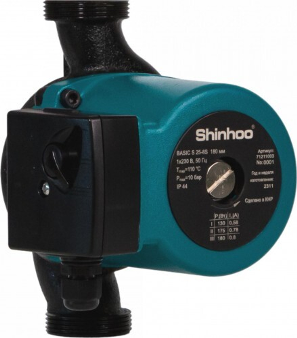 Насос циркуляционный SHINHOO BASIC S 25-8S 180 НС-1514896