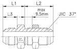 Соединение PD JIC 7/16"