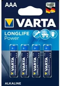 Батарейка алкалиновая AAA/LR03 Varta LongLife Power