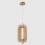 Светильник подвесной Crystal Lux AMARILLO SP18W LED BRASS