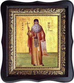 Максим Грек Преподобный. Икона на холсте.