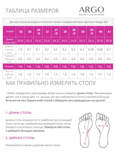 Мюли женские ARGO Натуральная кожа