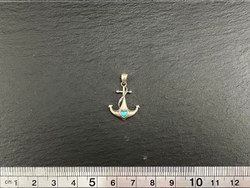 Подвеска "Якорь с камнем"