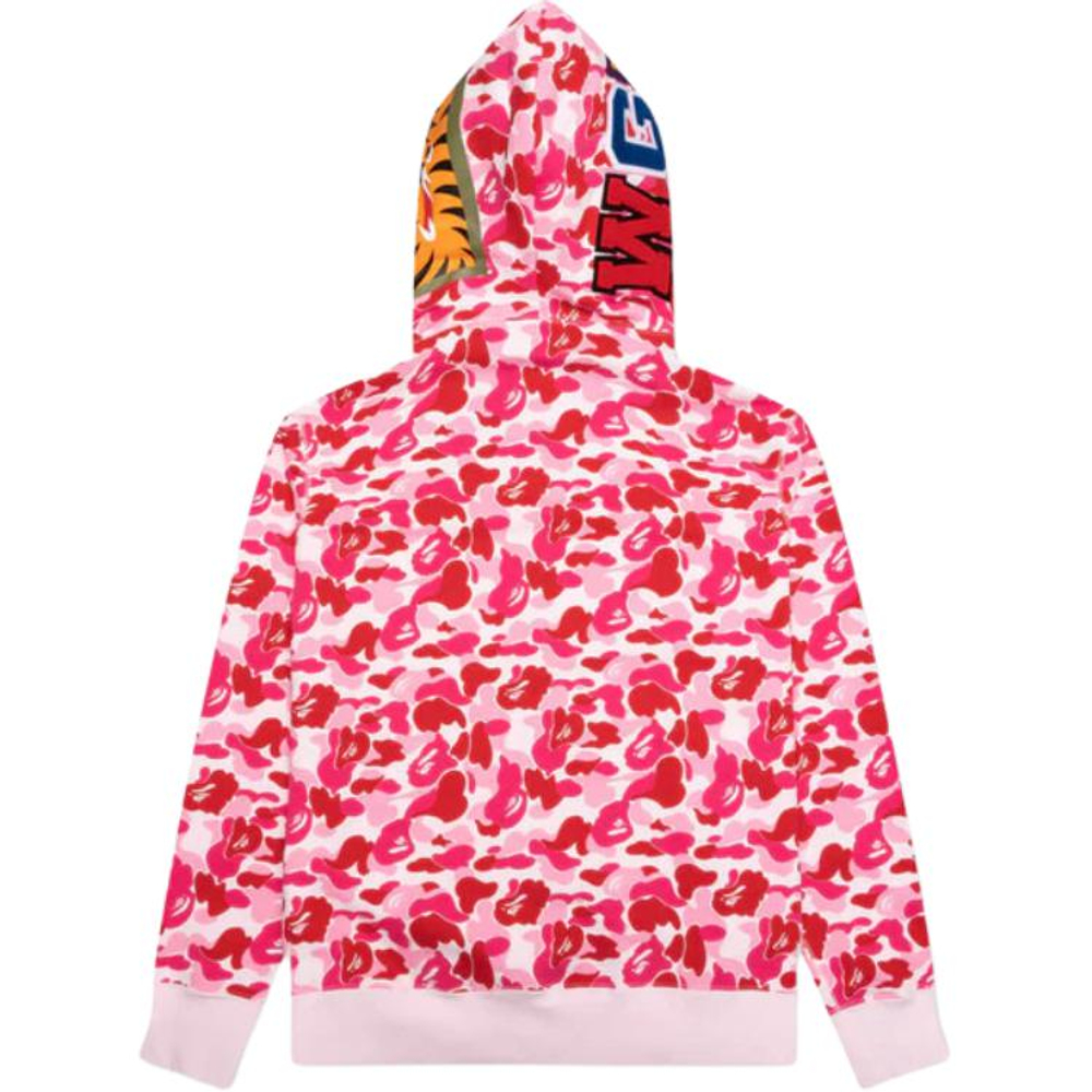 A Bathing Ape Big Abc Camo Shark Full Zip Худи розовый