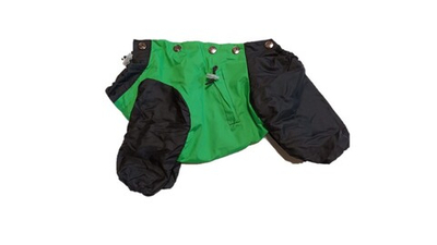 Комбинезон,  утепленный байкой 19 мальчик (обхват груди 34 - 39) зеленый - черный