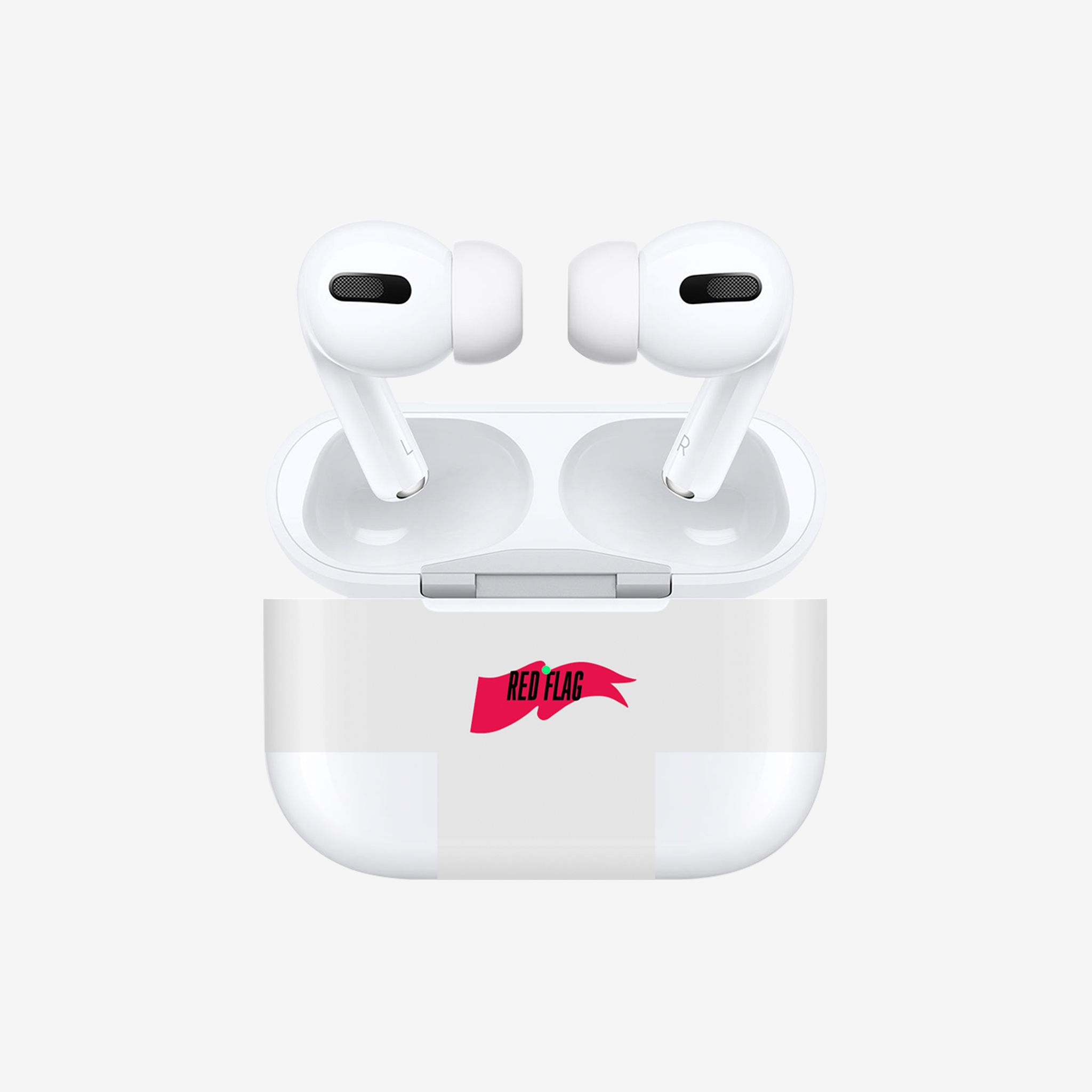Виниловая наклейка RED FLAG для AirPods