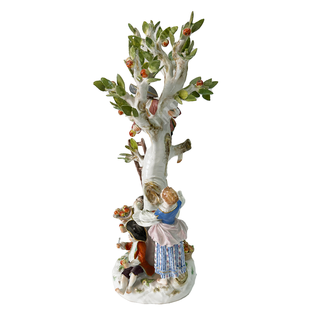Коллекционный Немецкий фарфор MEISSEN (МЕЙСЕН). Урожай яблок. Автор Иоганн Йоахим Кендлер, 1753г