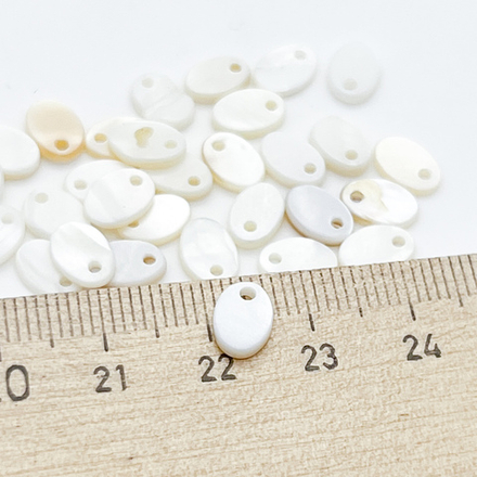 Перламутр, подвеска, размер около 7*5 мм, цена за набор 10 шт