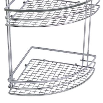 Полка для ванной 3-ярусная угловая Besser BS 0164 (27,5х21х47 см) из хромированной стали