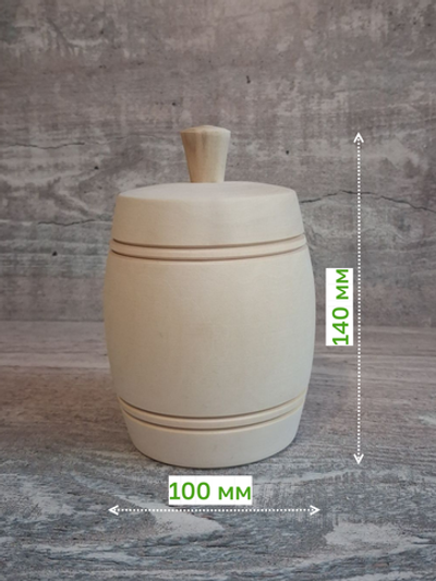 Бочонок, деревянная заготовка, 140*100мм
