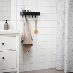 IKEA LILLASJÖN  (ИКЕА ЛИЛЛАСЙÖН)  -  Полка, 5 крючков