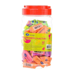 Ластик Basir, треугольная форма, 5 цветов корпуса с цветными вставками внутри, размер 3.8*1.5 см