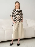 Брюки кюлоты широкие для девочки