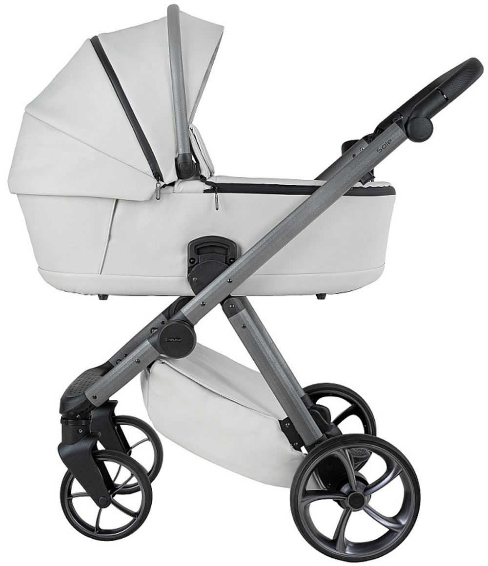 Детская коляска Pituso Sole Leather 2 в 1 PMPL/01 Island Stone