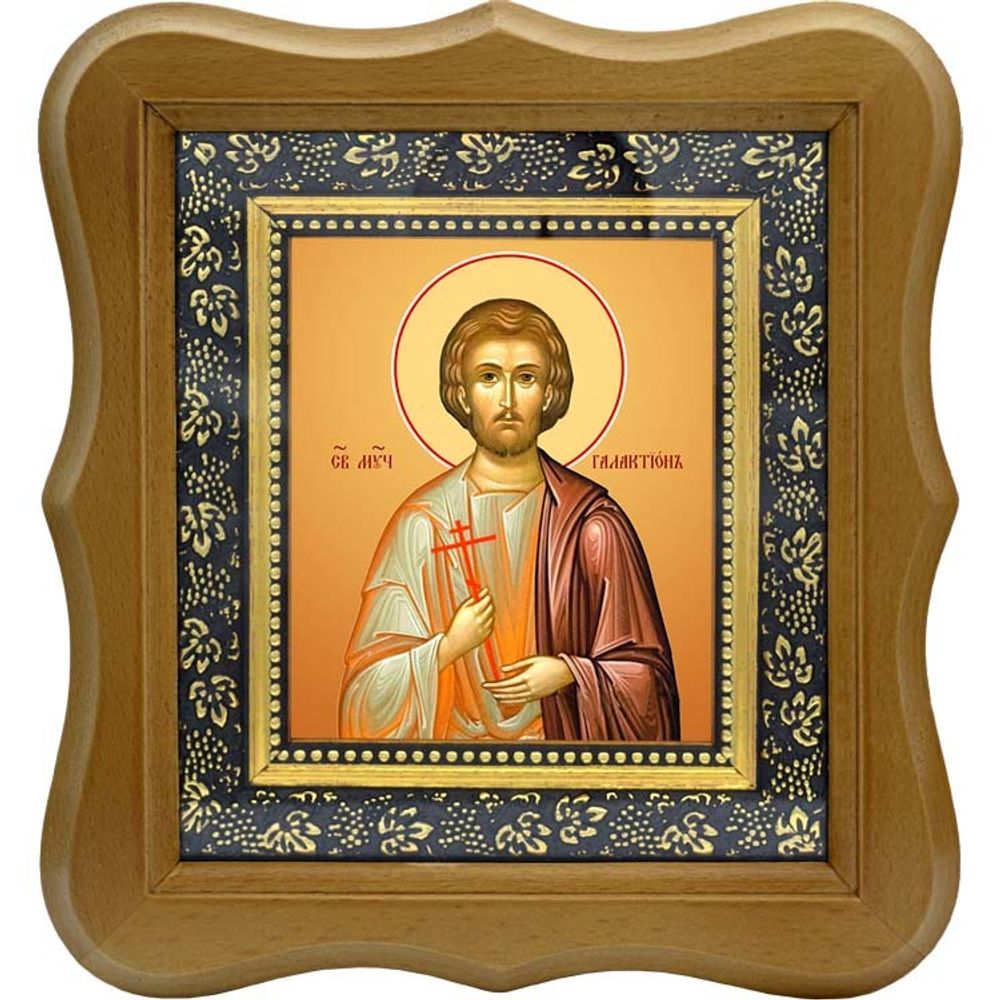 Галактион святой мученик. Икона на холсте.
