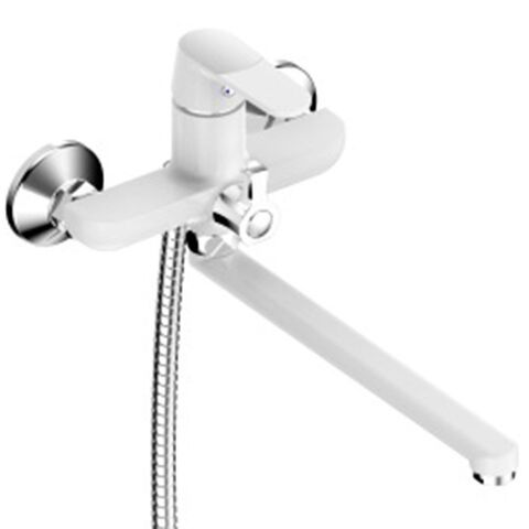 Смеситель для ванны, РМС, с картриджем, бел, SL123W-006E
