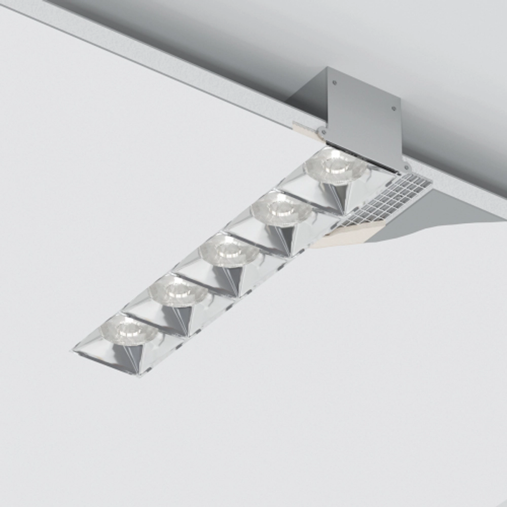 Donolux Led Eye Unite + св-к встраиваемый,  10W,  193х74, 8мм,  H39, 8мм,  900Lm,  38°,  3000К,  Ra80,  IP20,