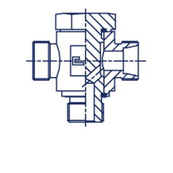 Соединение JTE DS06 12х1.5 (корпус)