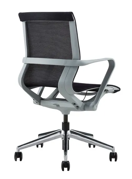 Офисное кресло PROV LB, черная сетка, алюминиевый каркас