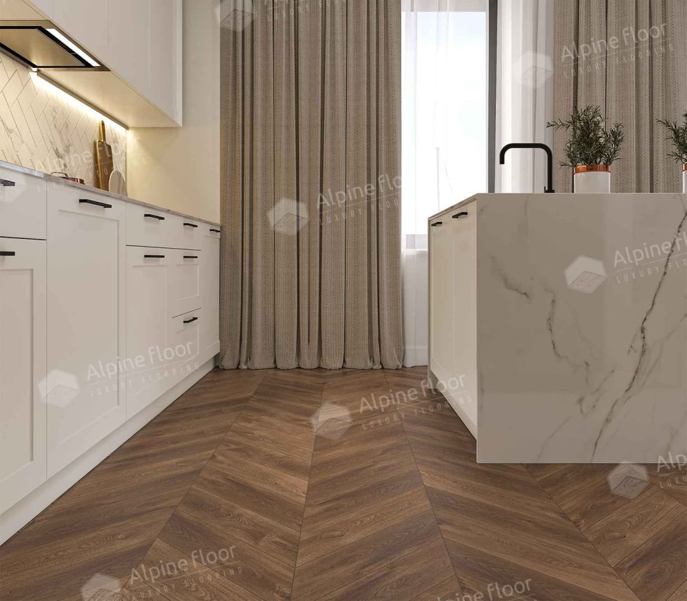 SPC ламинат Дуб Коричневый ECO 18-13 MC
