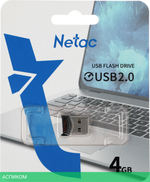 USB Flash-накопитель Netac NT03UM81N-004G-20BK Black