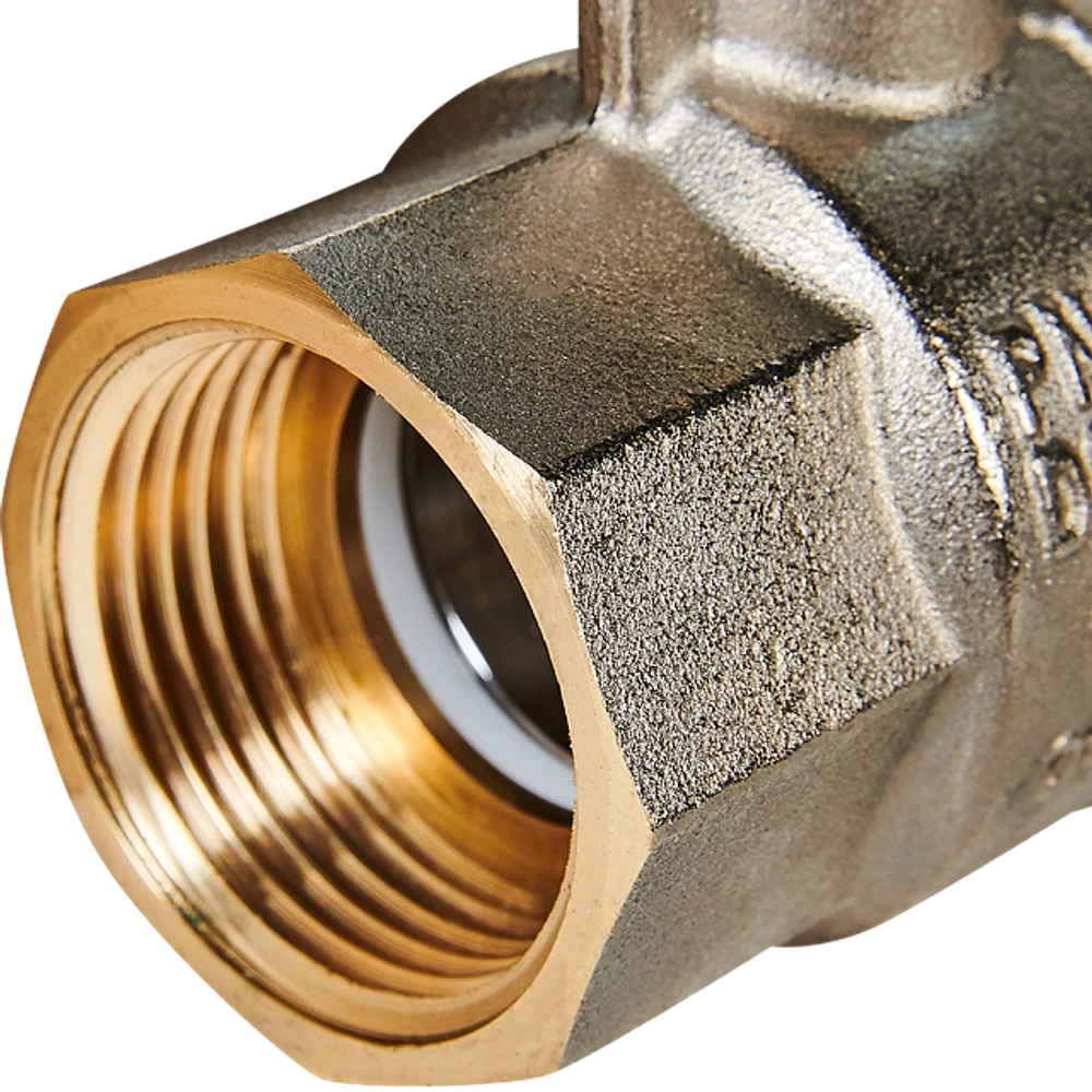 Кран шаровой полнопроходной STOUT - 1" (ВР/ВР, PN40, Tmax 150°C, ручка-рычаг черная)