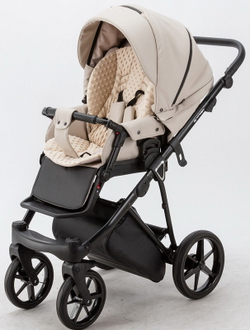 Детская коляска Adamex Porto Deluxe 2 в 1 PO-SA07 (СВ.БЕЖ.КОЖА)
