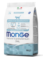 Сухой корм Monge Cat Speciality Line Monoprotein для котят и беременных кошек с форелью 400 г