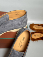 Лоферы серые Loro Piana