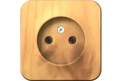 Розетка Systeme Electric BLANCA без заземления накладная ясень 30874