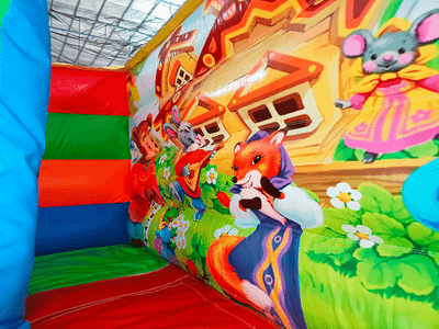 Надувной батут-горка «Славянский», 6x4x4.5 м