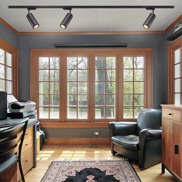 370414 PORT NT19 290 черный Светильник трековый однофазный трехжильный IP20 GU10 50W 220V PIPE